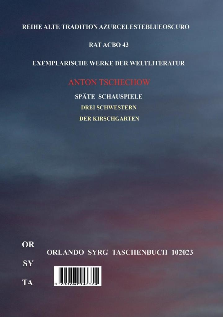 Weitere Ansicht: Anton Tschechows Ausgewählte Prosa III | Anton Tschechow