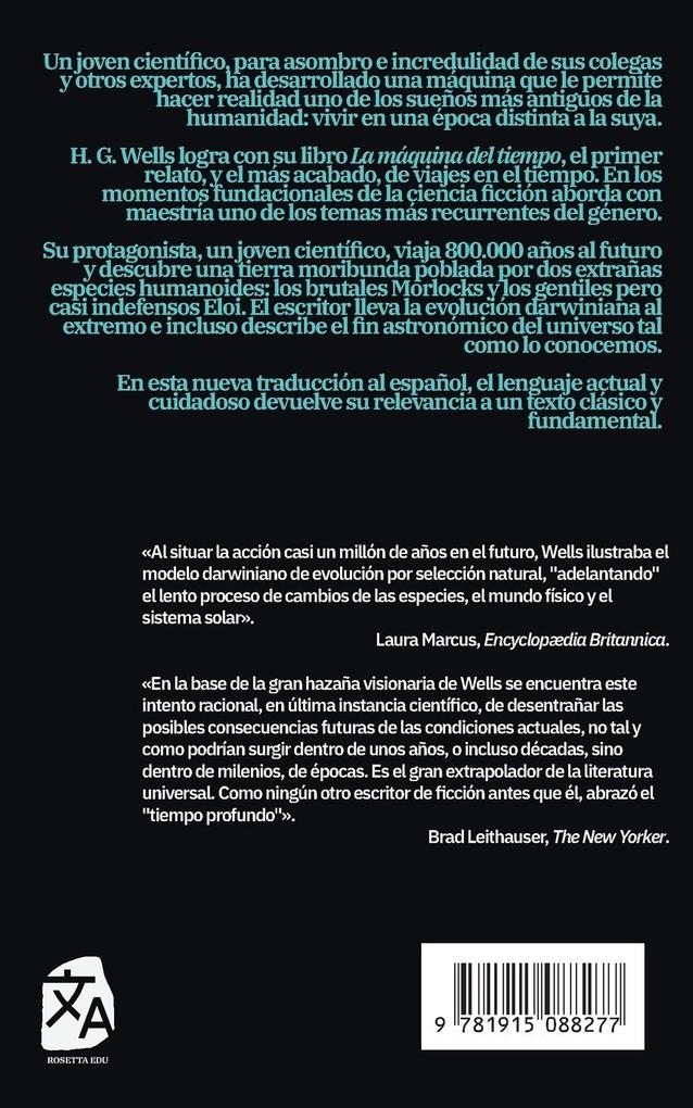 Weitere Ansicht: La máquina del tiempo | H. G. Wells