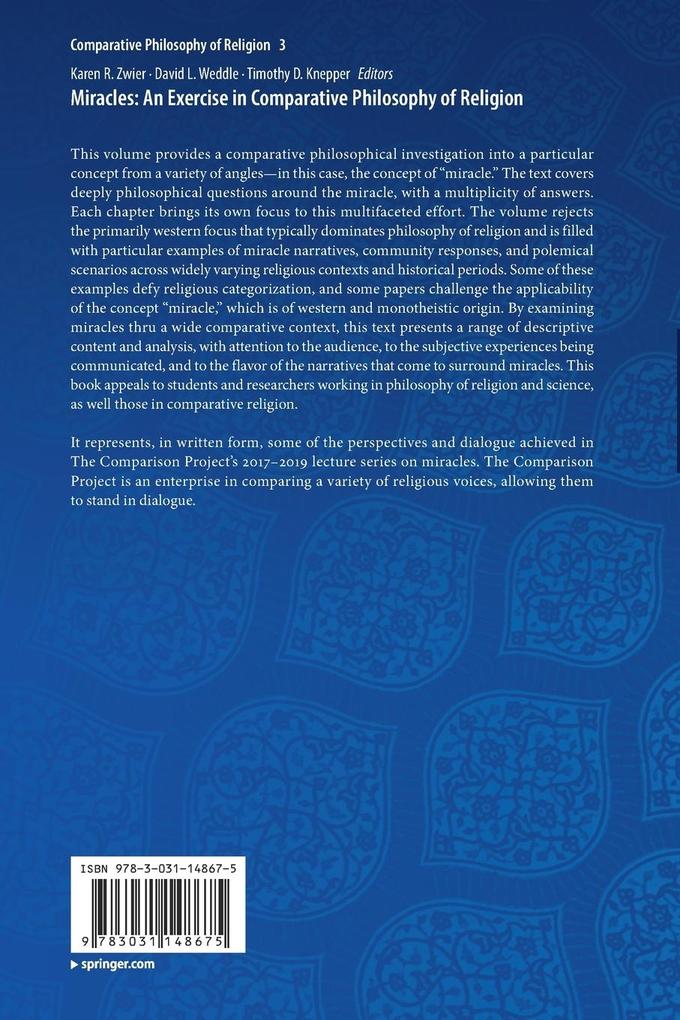 Weitere Ansicht: Miracles: An Exercise in Comparative Philosophy of Religion