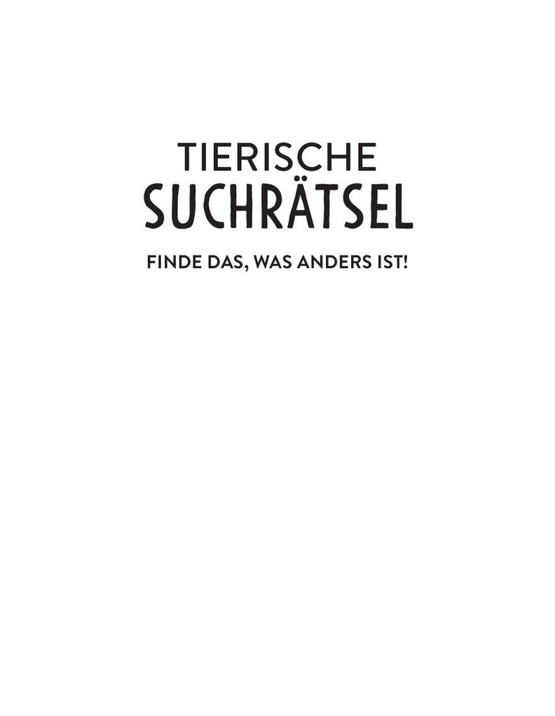 Weitere Ansicht: Tierische Suchrätsel - Finde das, was anders ist! | Pen2nature
