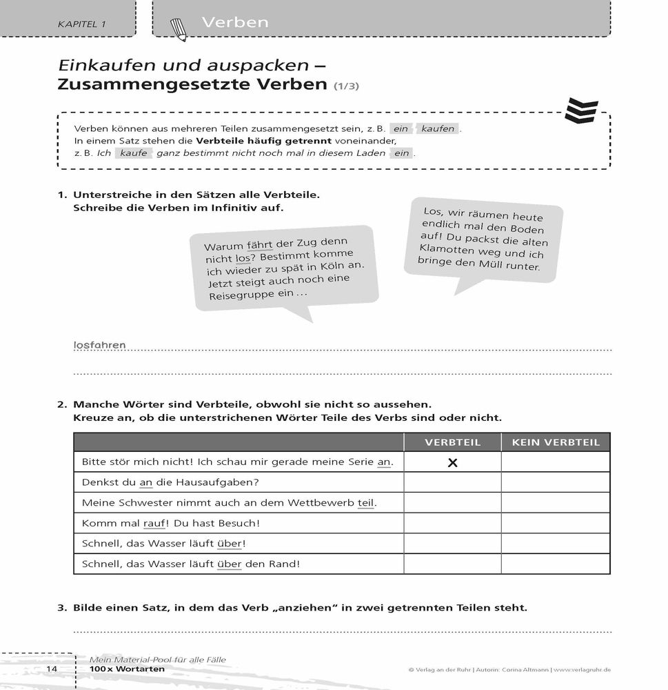 Weitere Ansicht: 100 x Wortarten | Corina Altmann