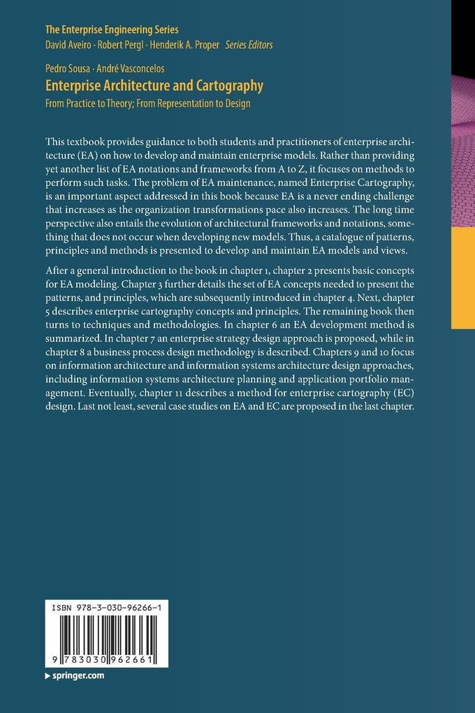 Weitere Ansicht: Enterprise Architecture and Cartography | Pedro Sousa, André Vasconcelos