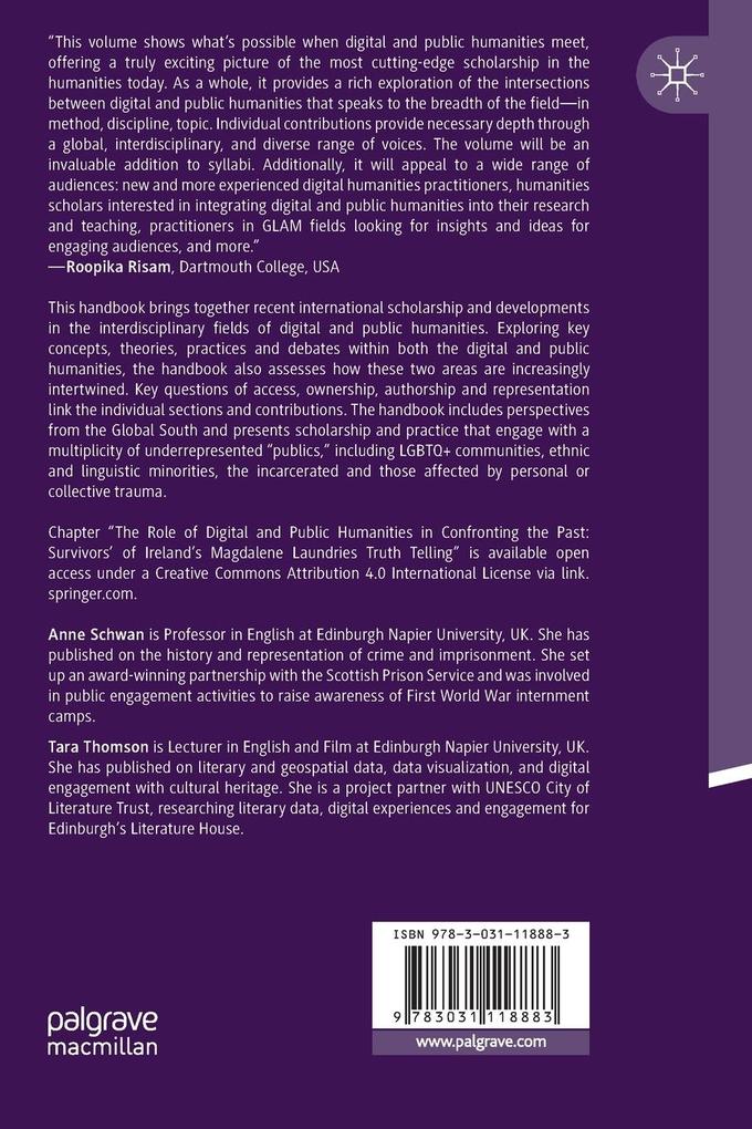 Weitere Ansicht: The Palgrave Handbook of Digital and Public Humanities
