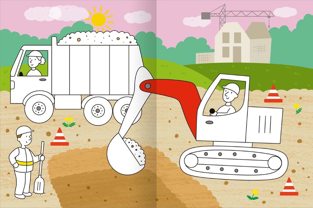 Weitere Ansicht: Mein großes buntes Malbuch - Fahrzeuge