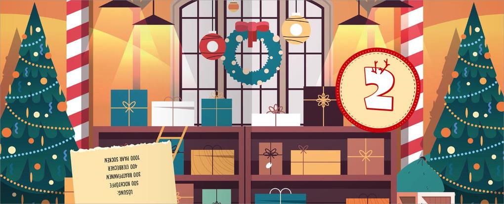 Weitere Ansicht: Das große Weihnachtschaos. Adventskalender | Christine Schlitt