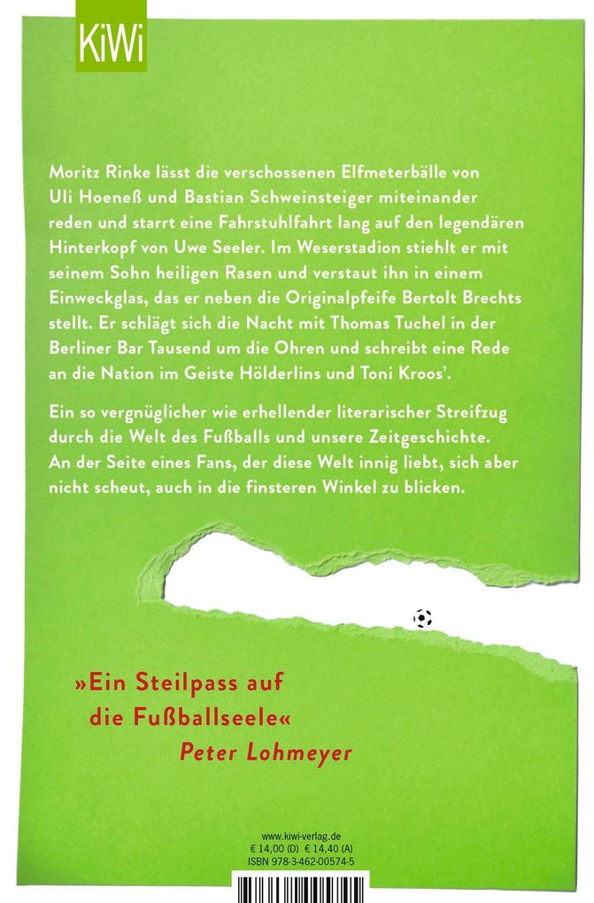 Weitere Ansicht: Ich könnte hier stundenlang sitzen und auf den Rasen schauen | Moritz Rinke