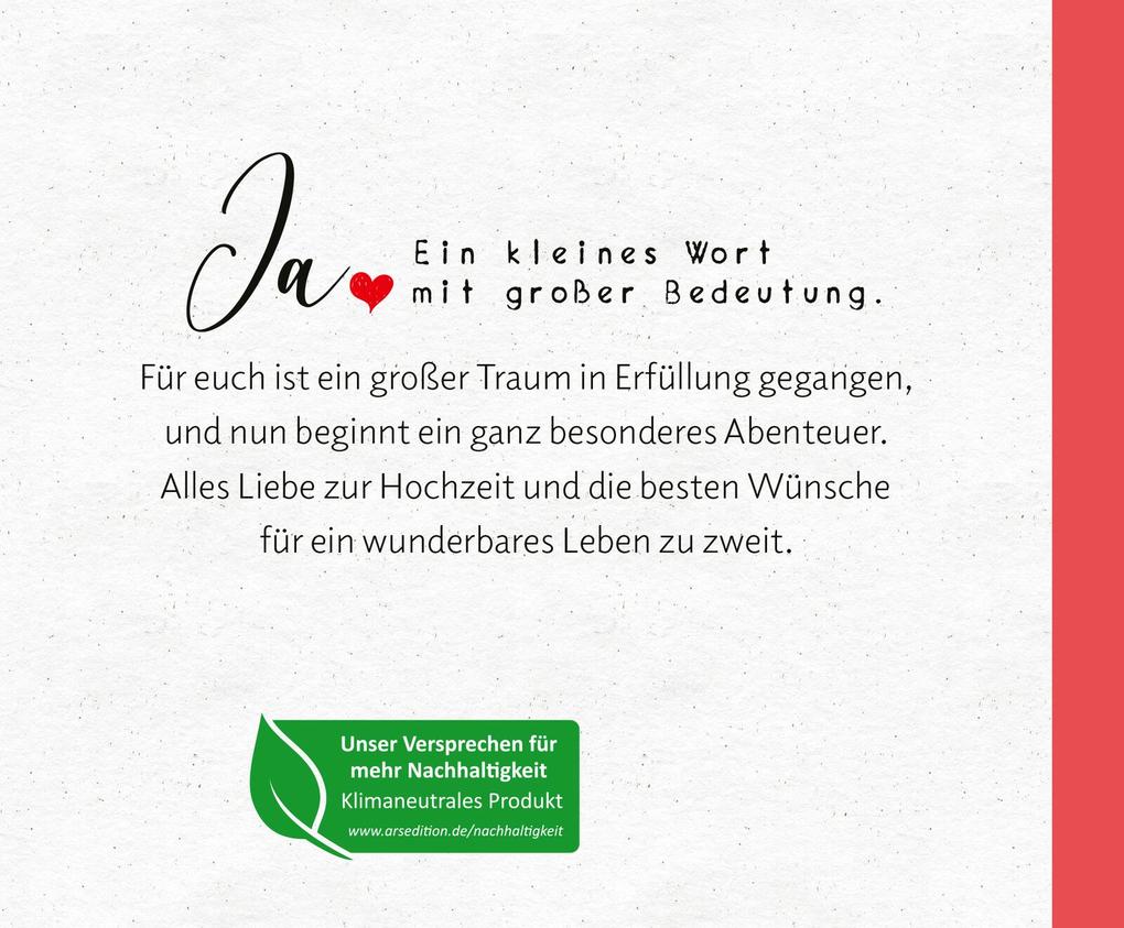 Weitere Ansicht: Alles Gute zu eurer Hochzeit. Feiert eure Liebe!