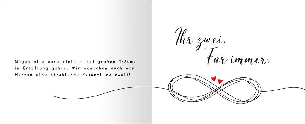 Weitere Ansicht: Alles Gute zu eurer Hochzeit. Feiert eure Liebe!