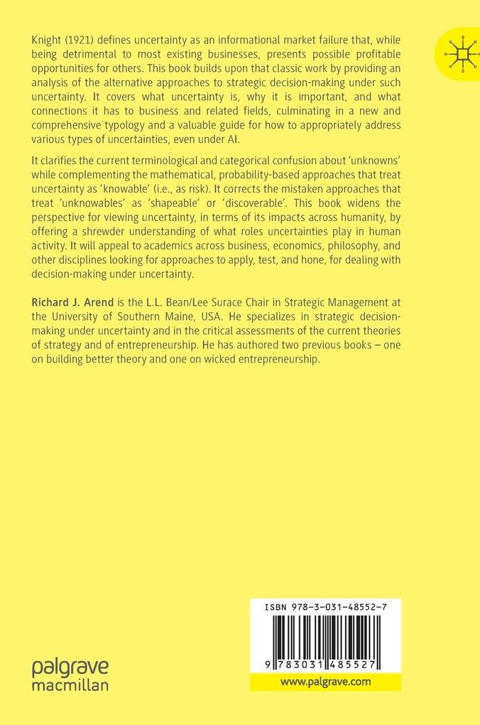 Weitere Ansicht: Uncertainty in Strategic Decision Making | Richard J. Arend