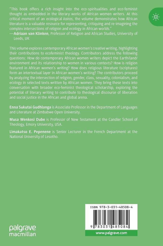 Weitere Ansicht: Ecofeminist Perspectives from African Women Creative Writers