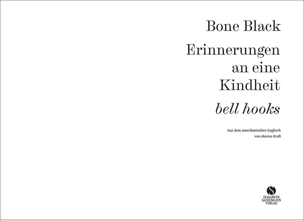 Weitere Ansicht: Erinnerungen an eine Kindheit | bell hooks