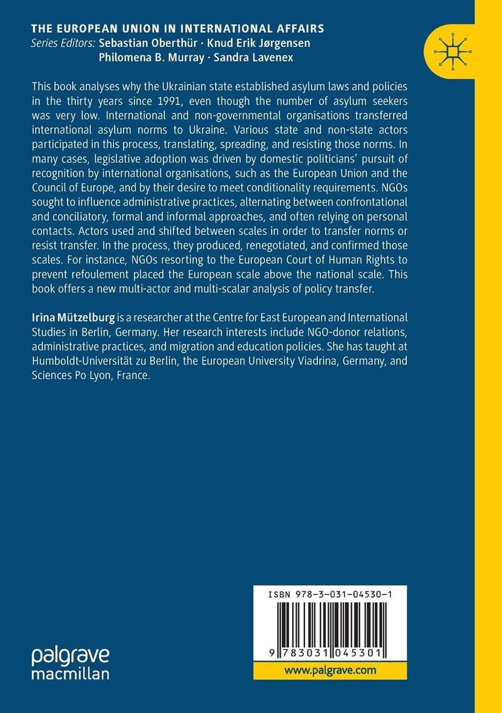 Weitere Ansicht: Transferring Asylum Norms to EU Neighbours | Irina Mützelburg