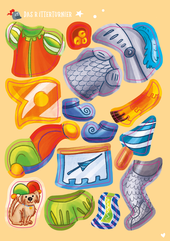 Weitere Ansicht: Mein kleines Sticker-Anziehbuch. Auf der Ritterburg | Julia Reindl