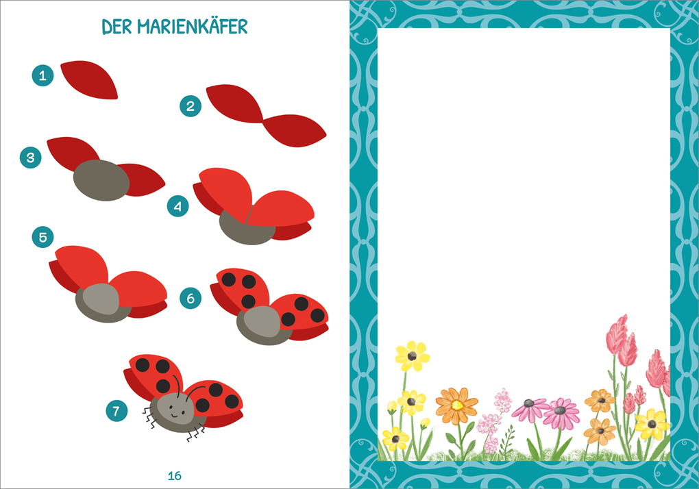 Weitere Ansicht: Stickern Schritt für Schritt. Natur