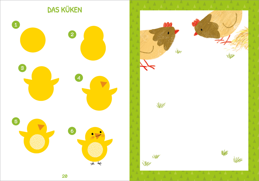 Weitere Ansicht: Stickern Schritt für Schritt. Bauernhof