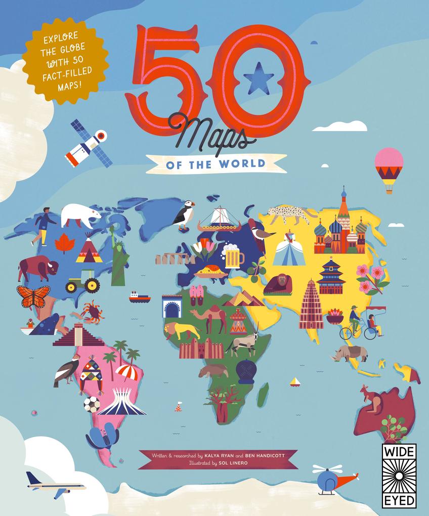 Produktbild: 50 Maps of the World | Ben Handicott, Kalya Ryan