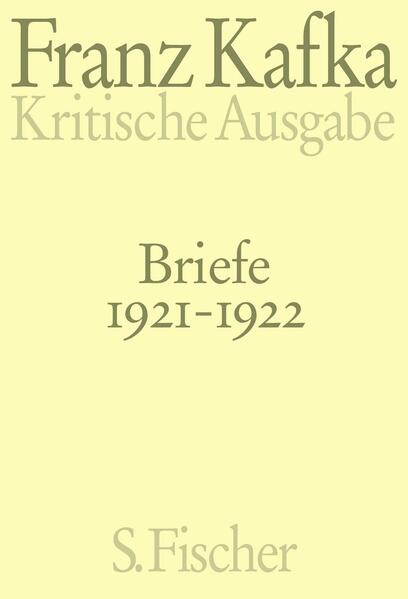 Produktbild: Briefe 1921-1922 | Franz Kafka