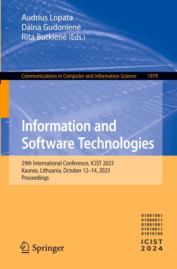Produktbild: Information and Software Technologies