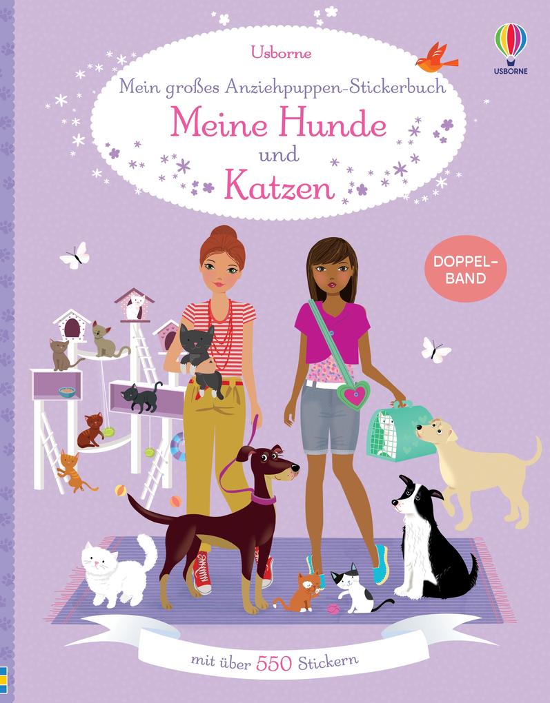 Produktbild: Mein großes Anziehpuppen-Stickerbuch: Meine Hunde und Katzen
