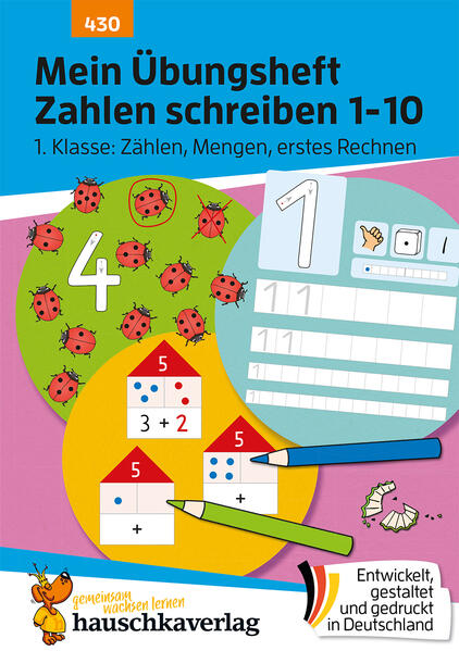 Produktbild: Mein Übungsheft Zahlen schreiben lernen 1-10 - Vorschule, Schulanfang, 1. Klasse: Zählen, Mengen, erstes Rechnen | Ulrike Maier