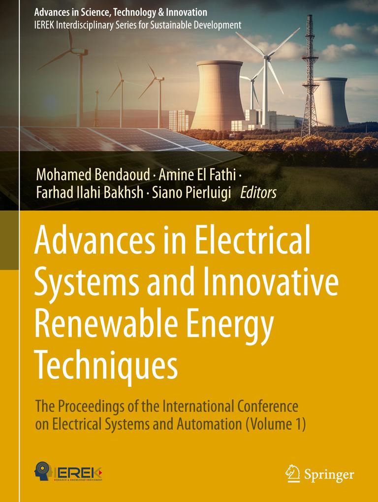 Produktbild: Advances in Electrical Systems and Innovative Renewable Energy Techniques