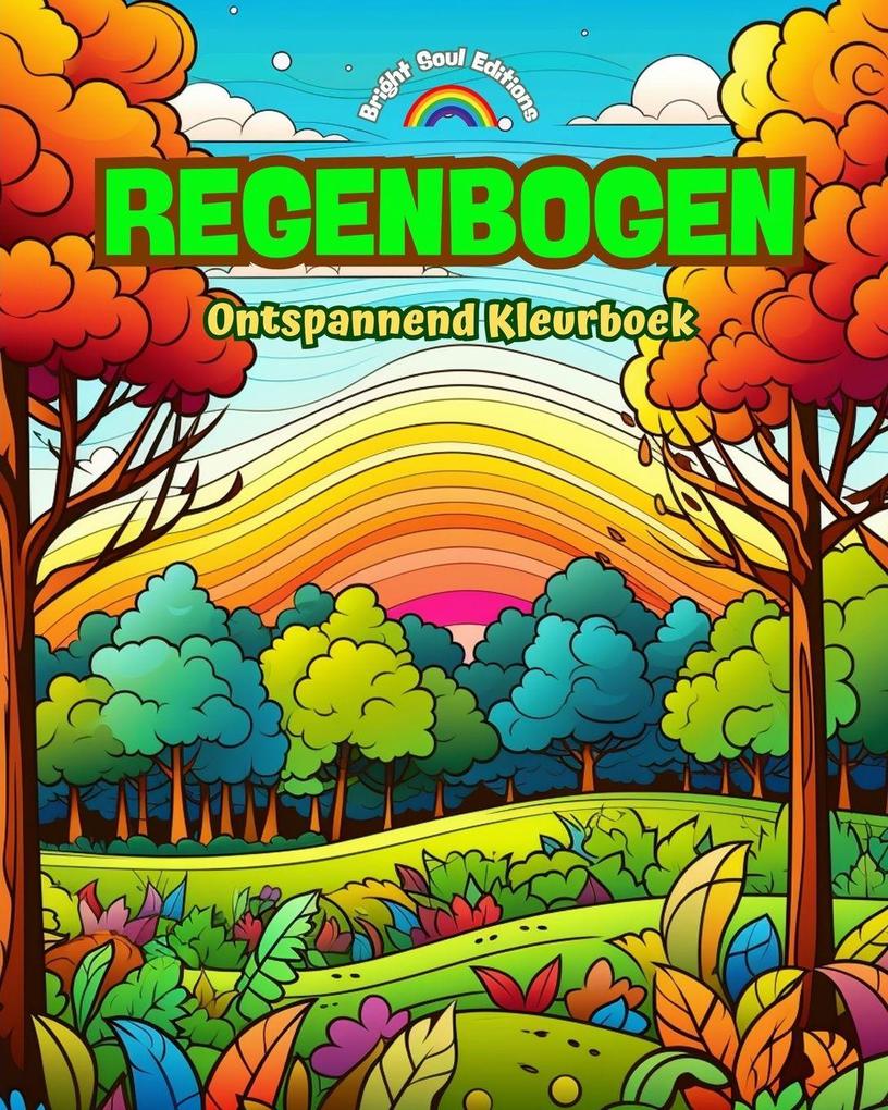 Produktbild: Regenbogen | Ontspannend Kleurboek | Ongelooflijke regenboog- en landschapsontwerpen voor natuurliefhebbers | Bright Soul Editions