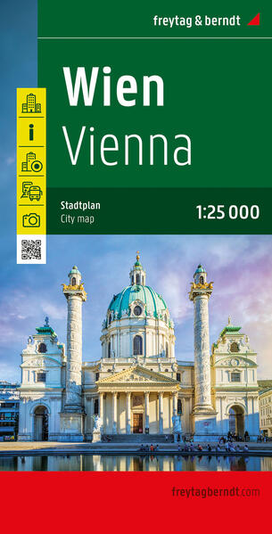 Produktbild: Wien, Stadtplan 1:25.000, freytag & berndt