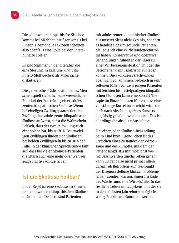Weitere Ansicht: Der Rücken-Doc: Skoliose | Tobias L. Schulte, Frauke Mecher