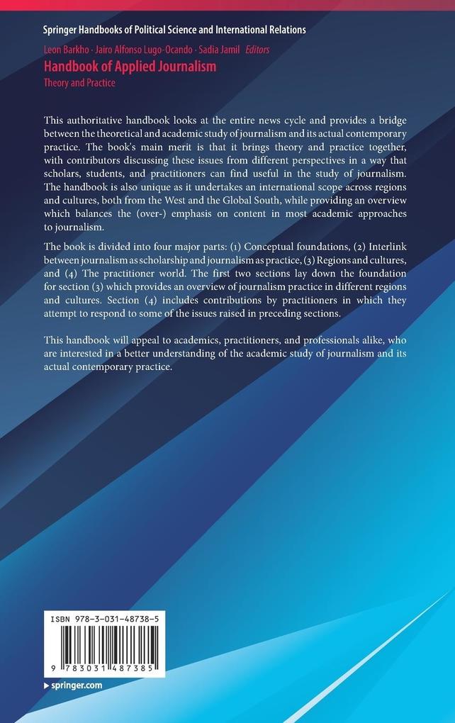 Weitere Ansicht: Handbook of Applied Journalism