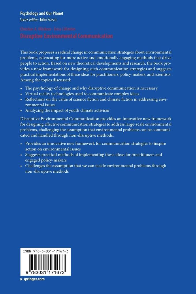 Weitere Ansicht: Disruptive Environmental Communication | Christian A. Klöckner, Erica Löfström