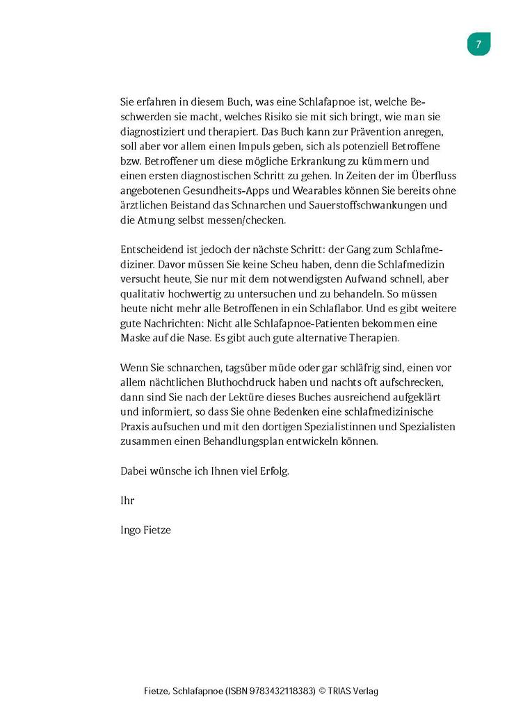Weitere Ansicht: Schlafapnoe | Ingo Fietze