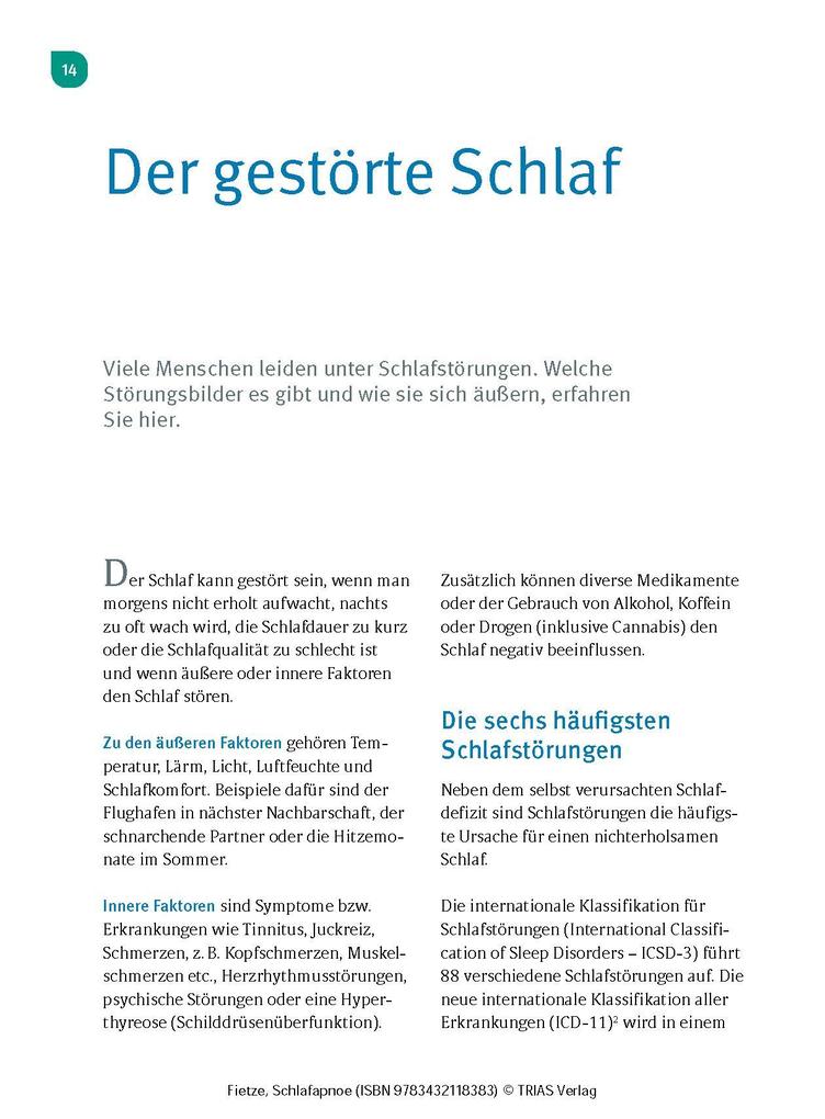 Weitere Ansicht: Schlafapnoe | Ingo Fietze