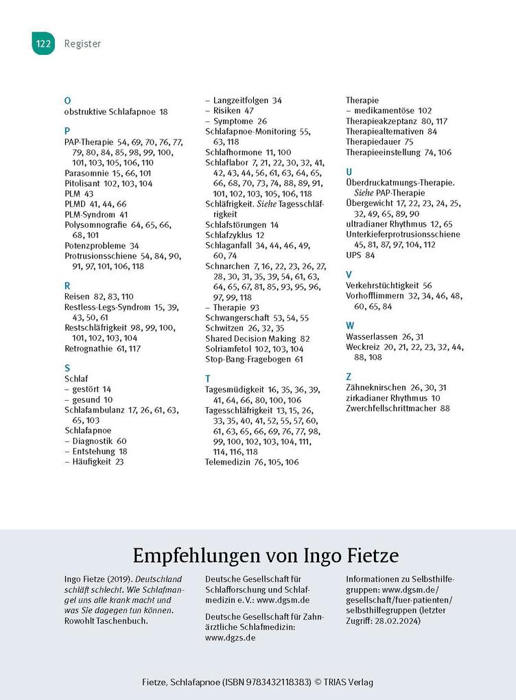 Weitere Ansicht: Schlafapnoe | Ingo Fietze