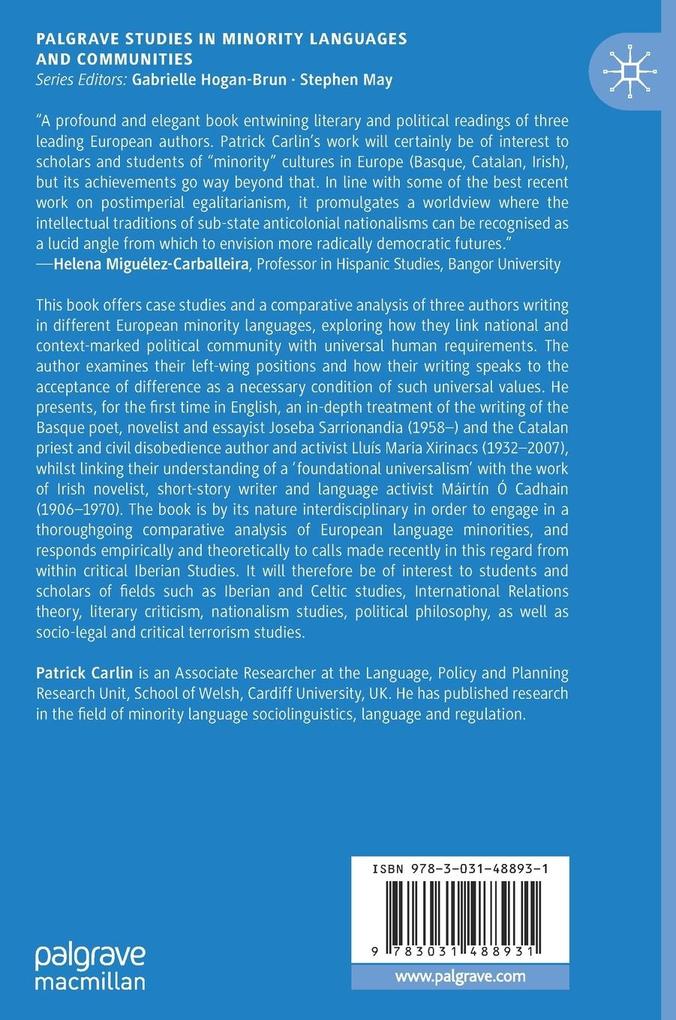 Weitere Ansicht: Political Community in Minority Language Writing | Patrick Carlin