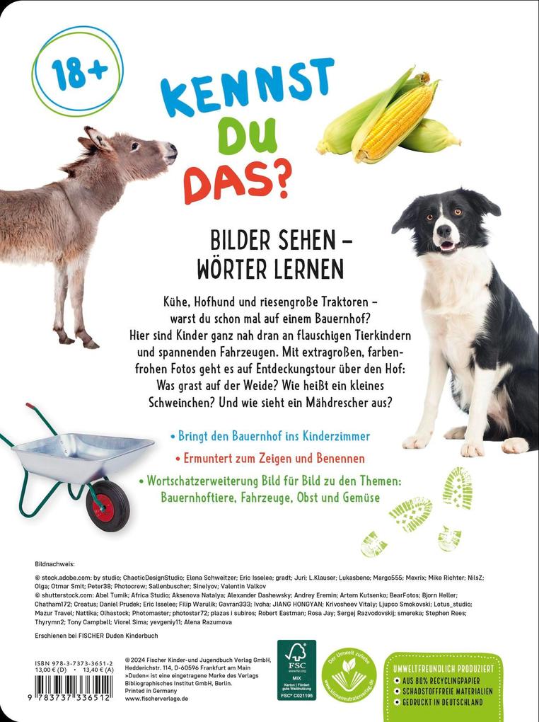 Weitere Ansicht: Duden 18+ Kennst du das? Mein großes Bauernhof-Bildwörterbuch