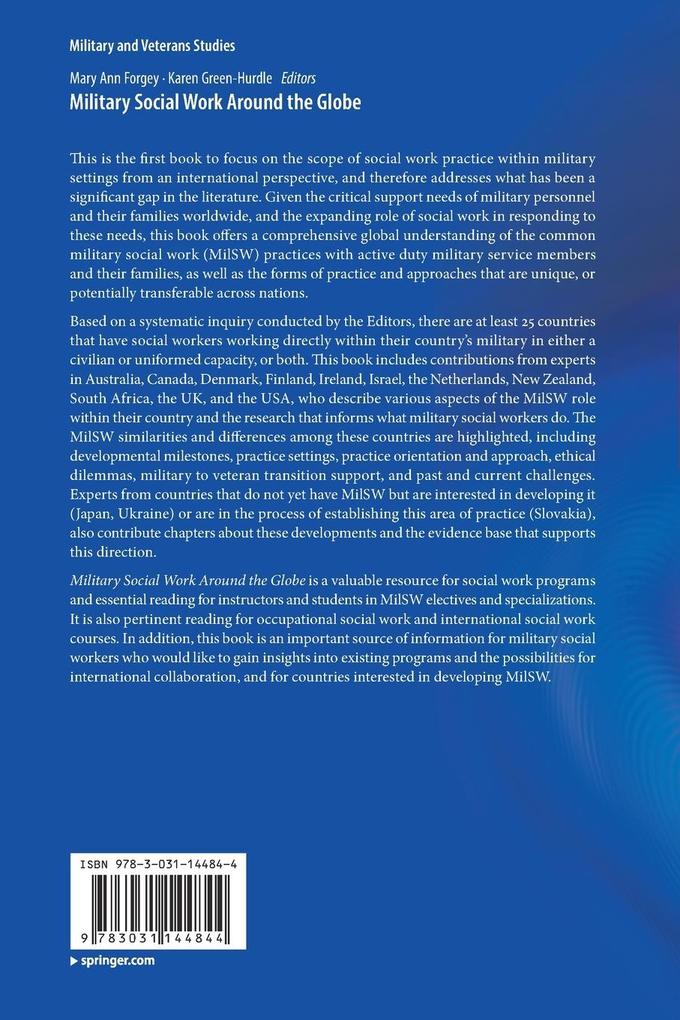 Weitere Ansicht: Military Social Work Around the Globe