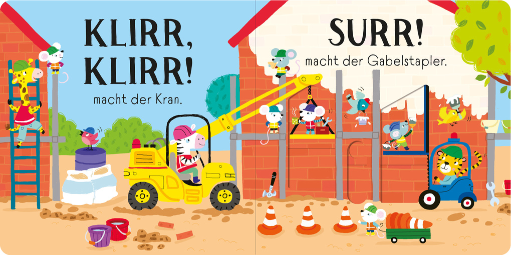 Weitere Ansicht: Schieben und Lauschen: Fahrzeuge auf der Baustelle | Sam Taplin