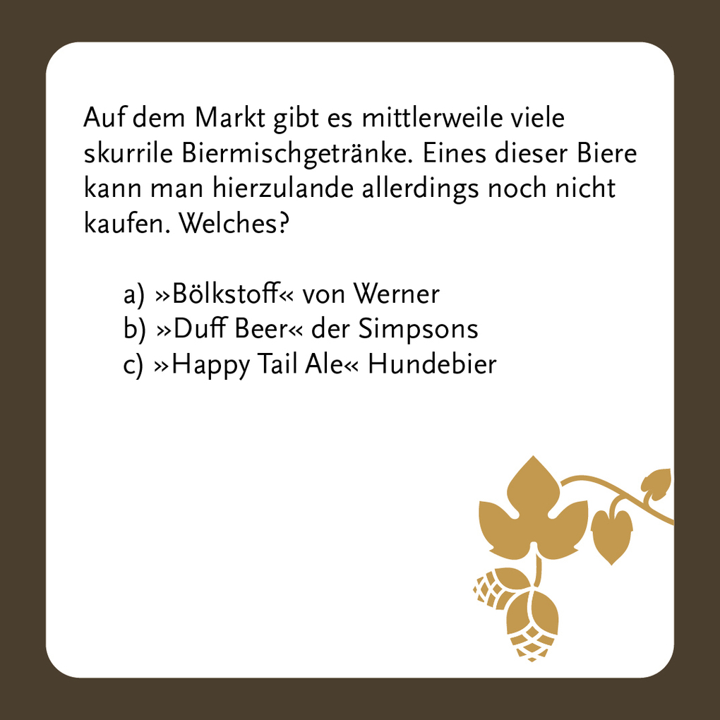 Weitere Ansicht: Unnützes Wissen Bier-Quiz | Markus Raupach
