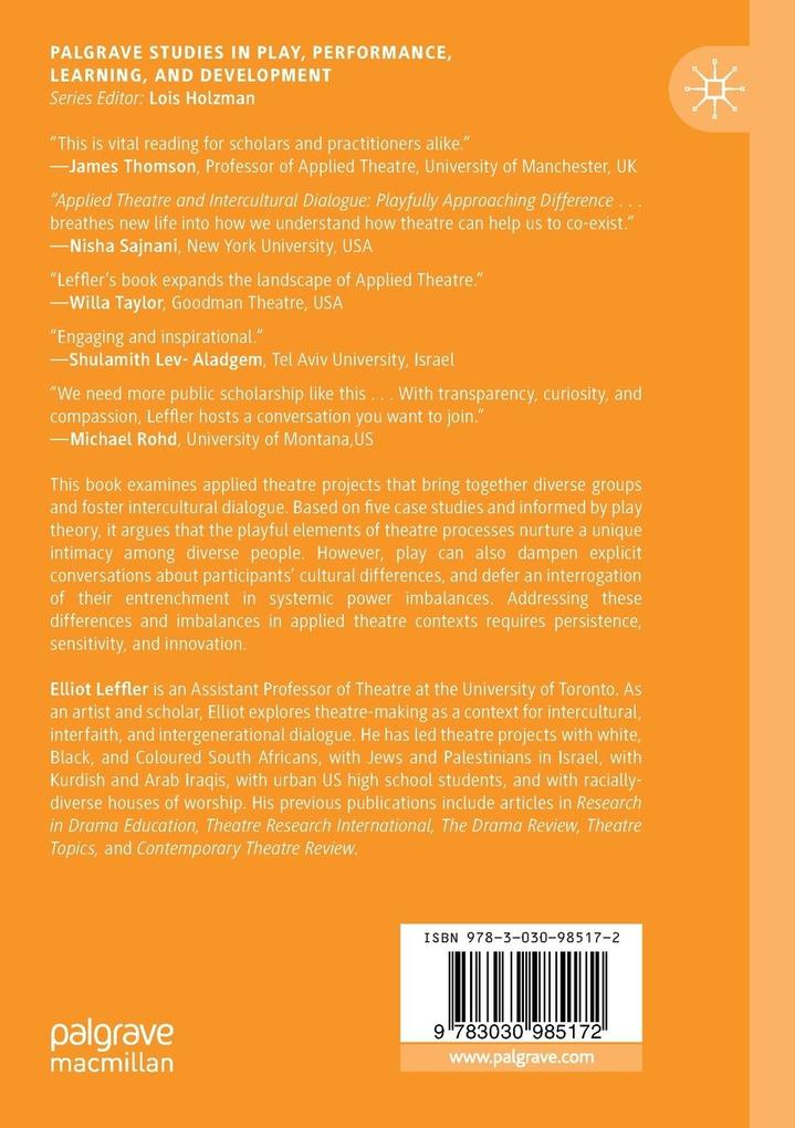 Weitere Ansicht: Applied Theatre and Intercultural Dialogue | Elliot Leffler