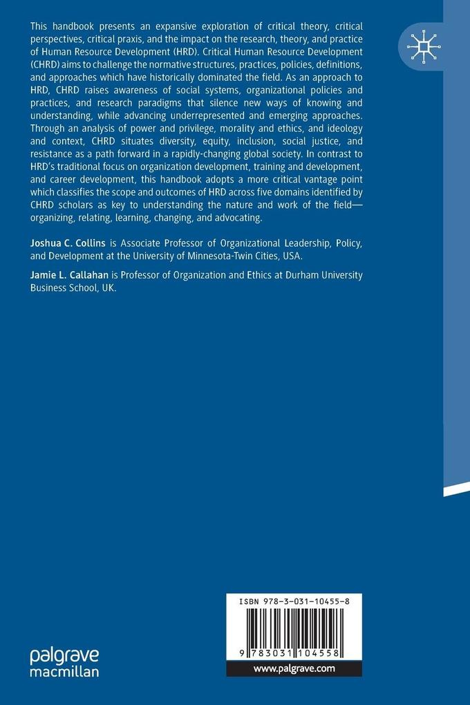 Weitere Ansicht: The Palgrave Handbook of Critical Human Resource Development