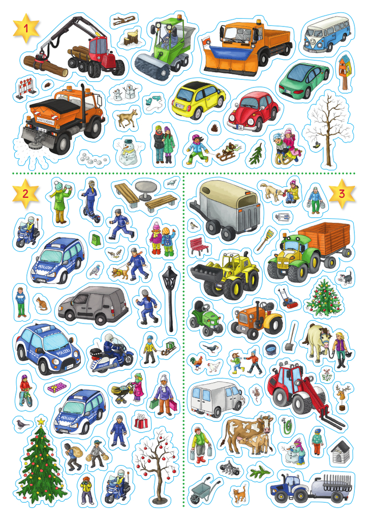 Weitere Ansicht: Mein Sticker-Adventskalender | Laura Lamping