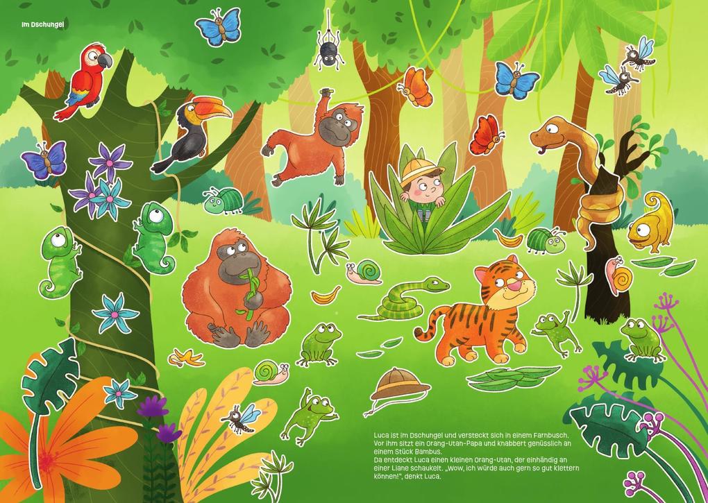 Weitere Ansicht: Mein allererstes Stickeralbum - Tiere | Nadine Weihe