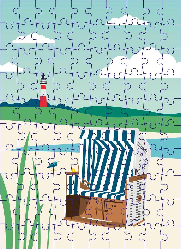 Weitere Ansicht: Moin! Kleine Puzzle-Grüße von der Küste