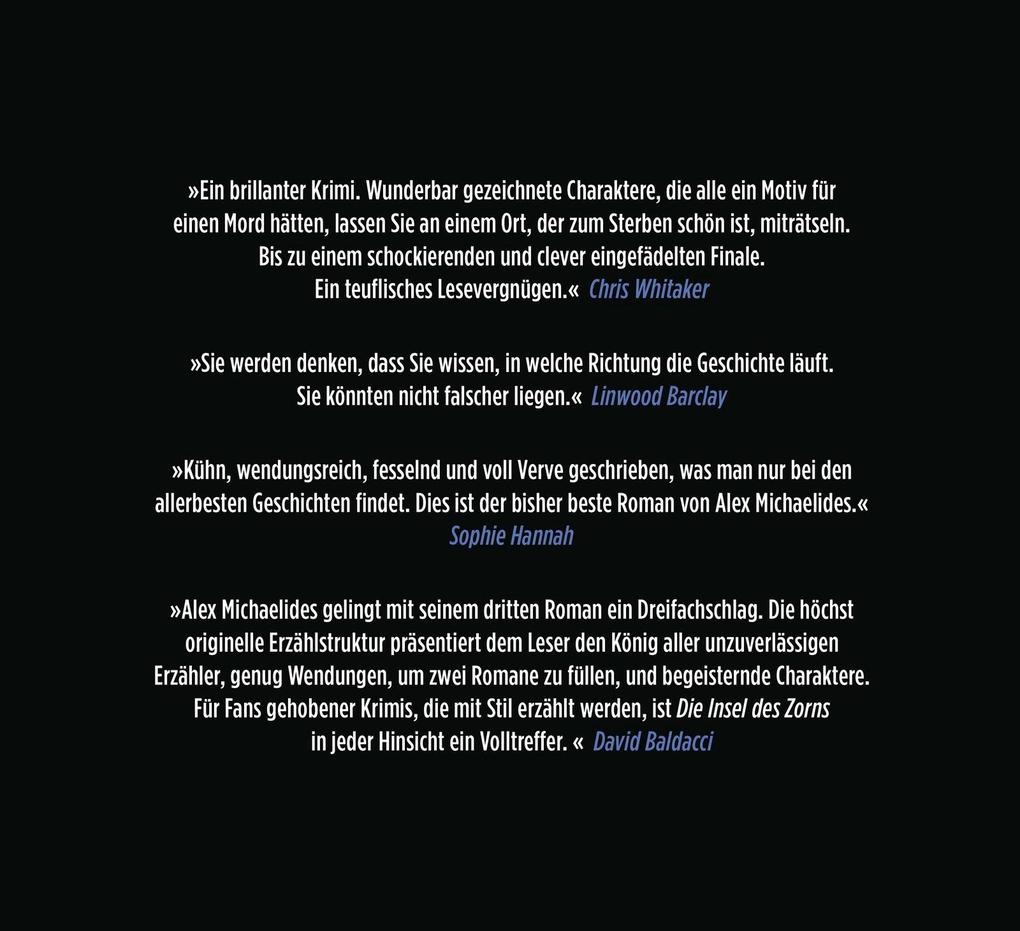 Weitere Ansicht: Die Insel des Zorns | Alex Michaelides