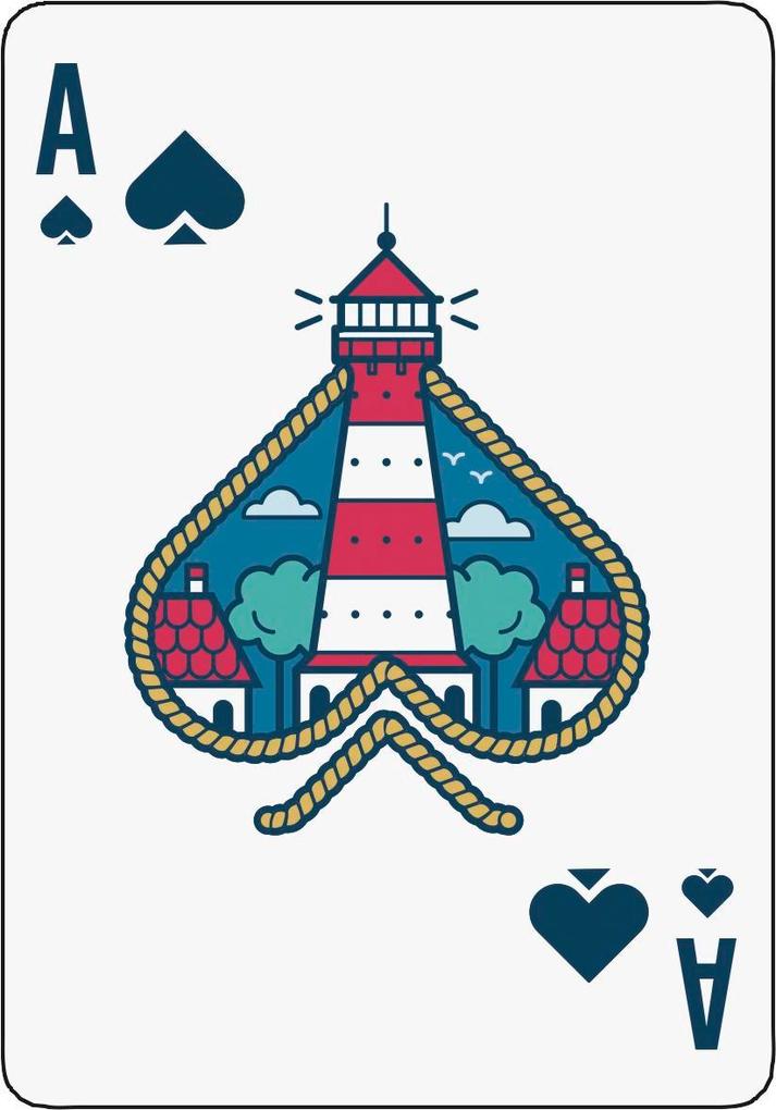 Weitere Ansicht: Ahoi! 55 Spielkarten mit Motiven von der Küste