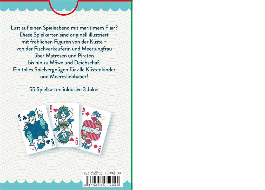 Weitere Ansicht: Ahoi! 55 Spielkarten mit Motiven von der Küste