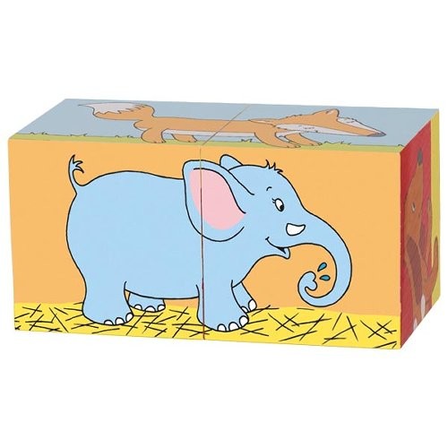 Weitere Ansicht: Würfelpuzzle Tiere