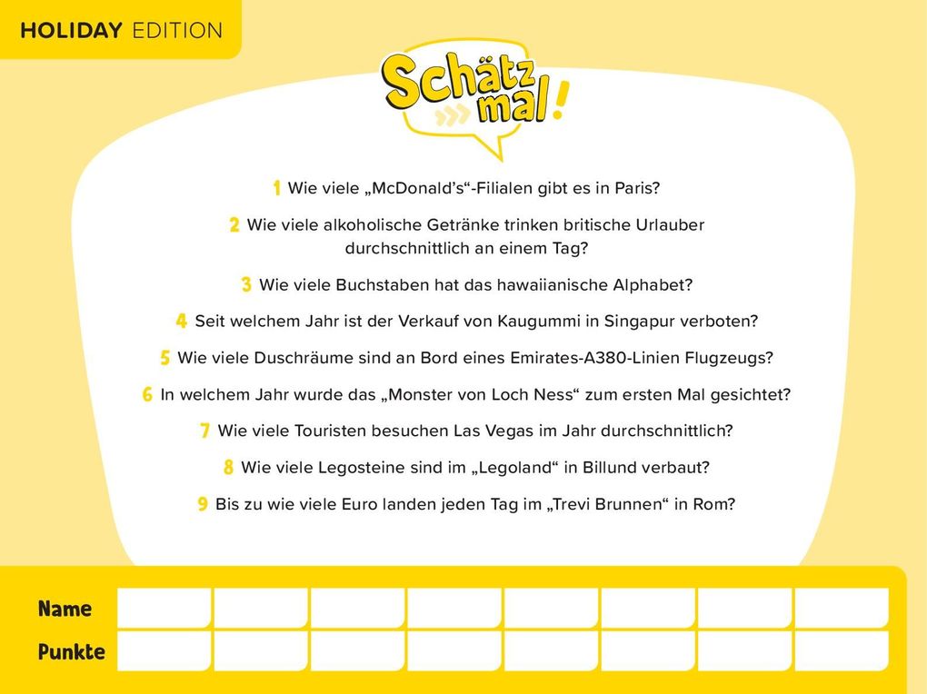 Weitere Ansicht: Schätz mal! Holiday Edition