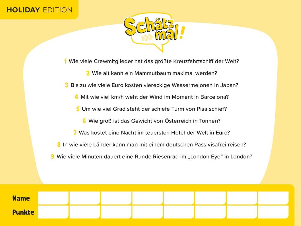 Weitere Ansicht: Schätz mal! Holiday Edition