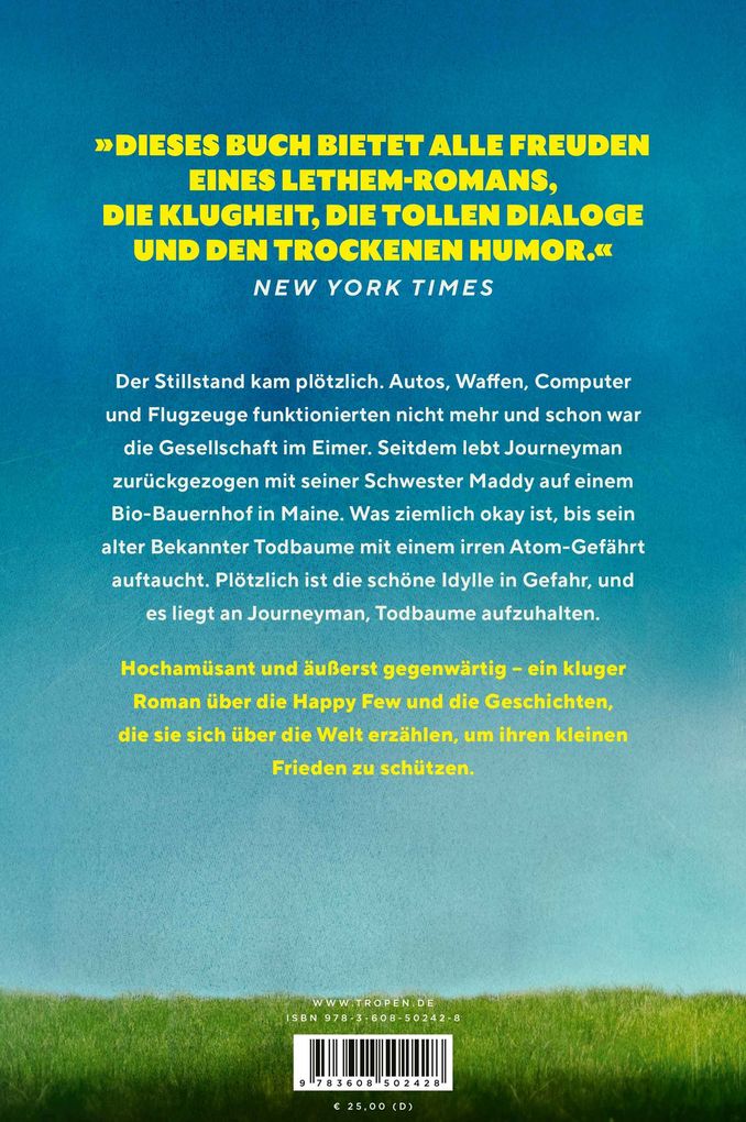 Weitere Ansicht: Der Stillstand | Jonathan Lethem